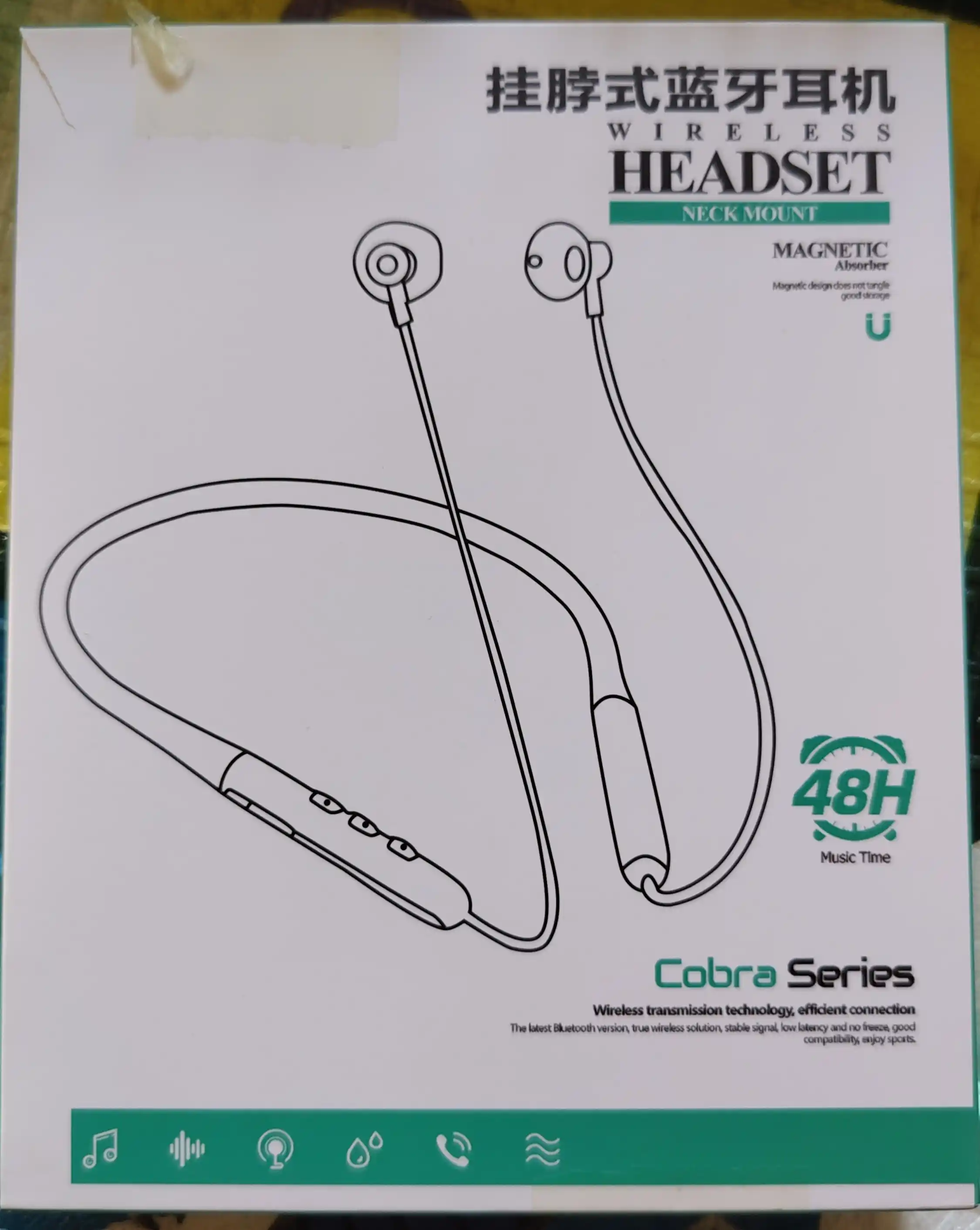 Simsiz quloqchinlar, Bluetooth garnitura, yugurish sporti uchun sport bo‘yin quloqchinlari