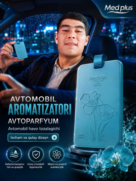 Avtomobil uchun havo xushbo‘ylantirgich, osma aromatizator, uzoq muddatli hid, 60 kungacha