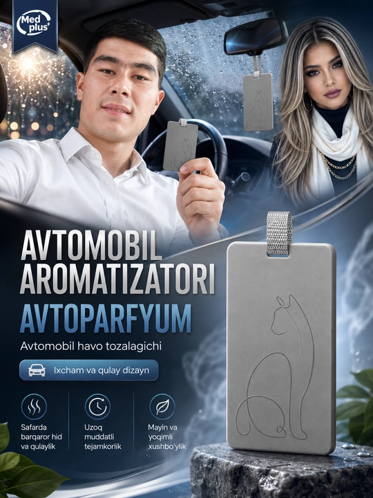 Avtomobil uchun havo xushbo‘ylantirgich, osma aromatizator, uzoq muddatli hid, 60 kungacha - 