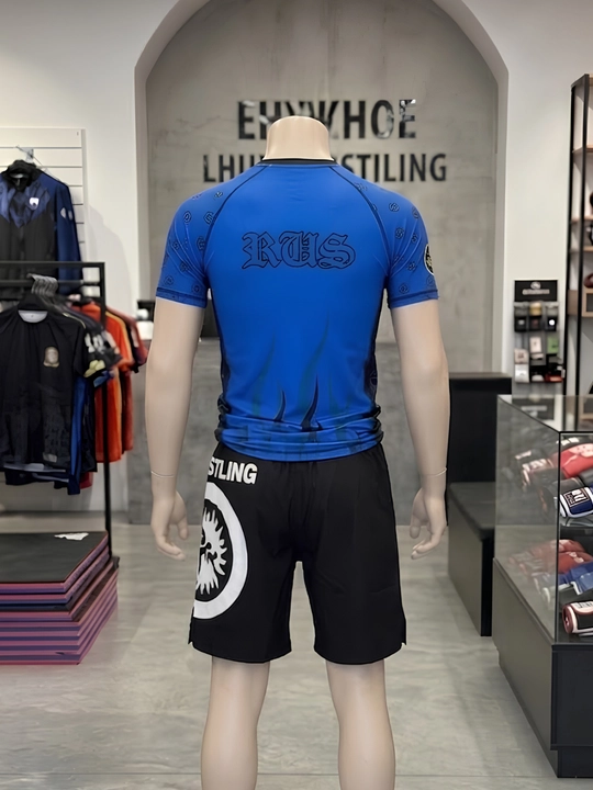 Wrestling United World Sports шорты и футболка, 2 в 1, рестлинг униформа, ММА