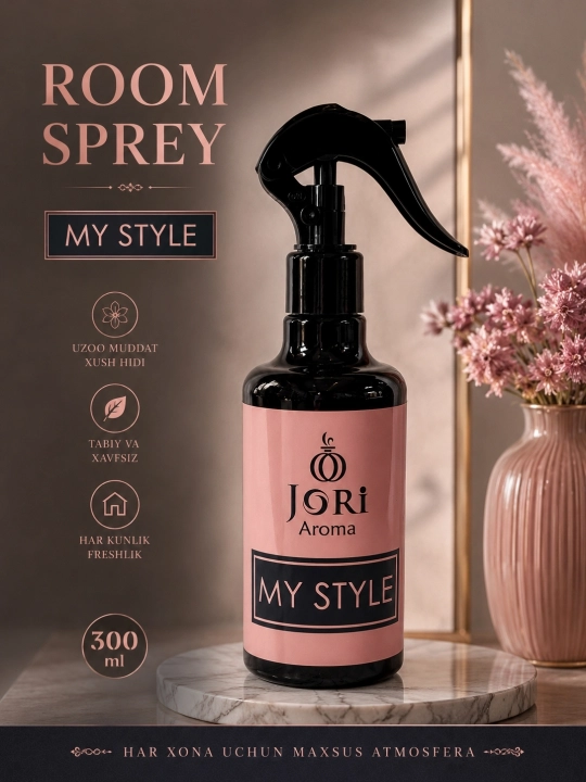 Jori Aroma Room Sprey 300 мл – Ароматизатор для комнаты, Florin / My Style - 