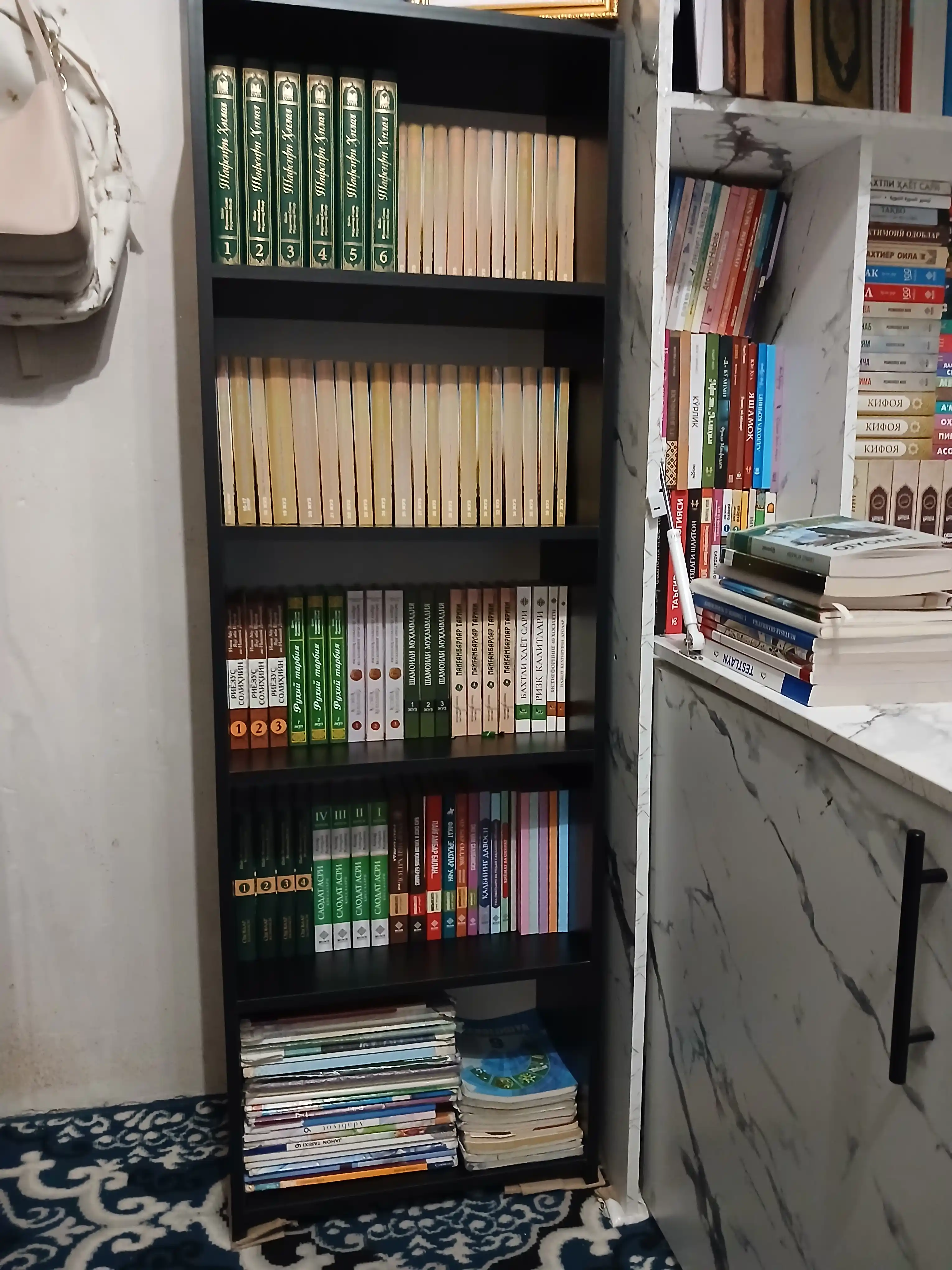 RAGAN stellaji, kitoblar va dekor uchun ochiq javon, 150x50x25 sm