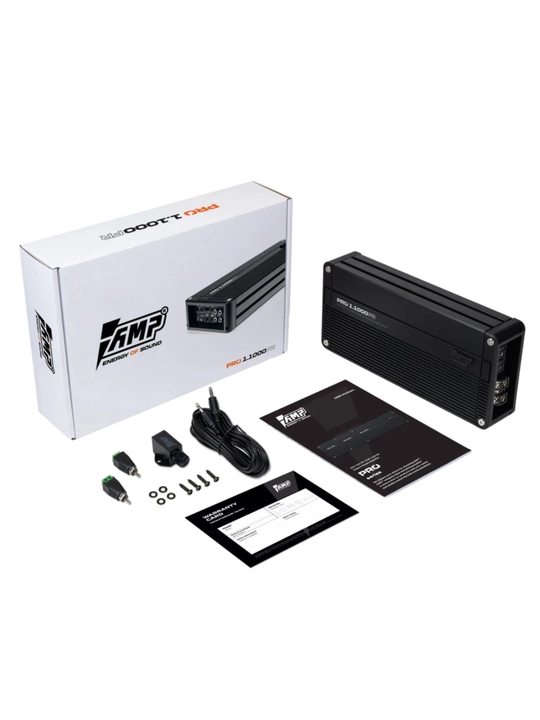 Sabvufer uchun AMP PRO 1.1000FR monoblok avtomobil kuchaytirgichi