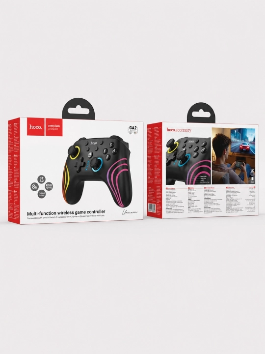 Hoco GA1/GA2 Simsiz O‘yin Joystigi, Bluetooth 4.2, PS4/PS5/PC uchun