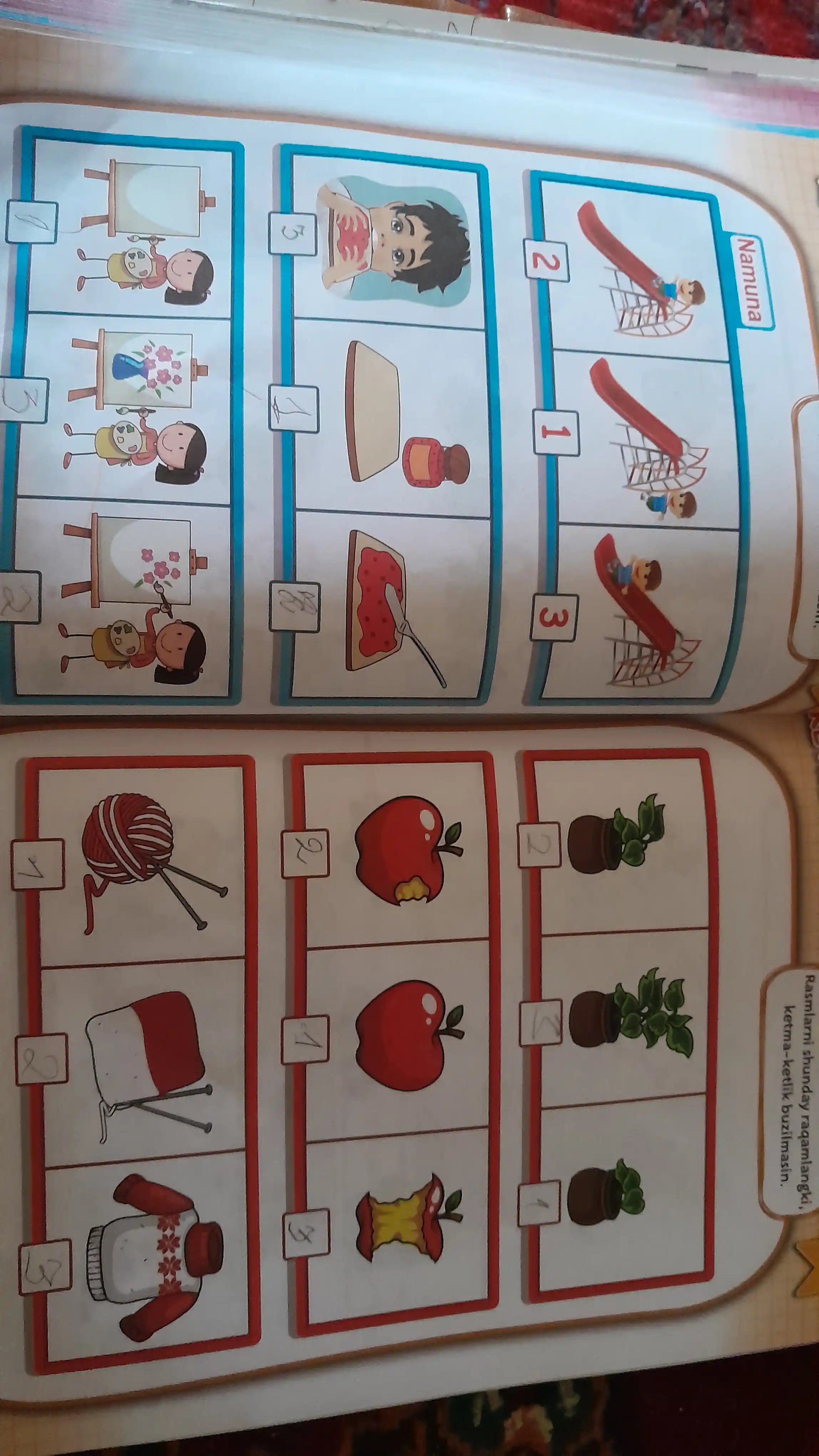 "Diqqat va aql" 3-4 yosh, Bog'cha yoshidagi bolalar uchun