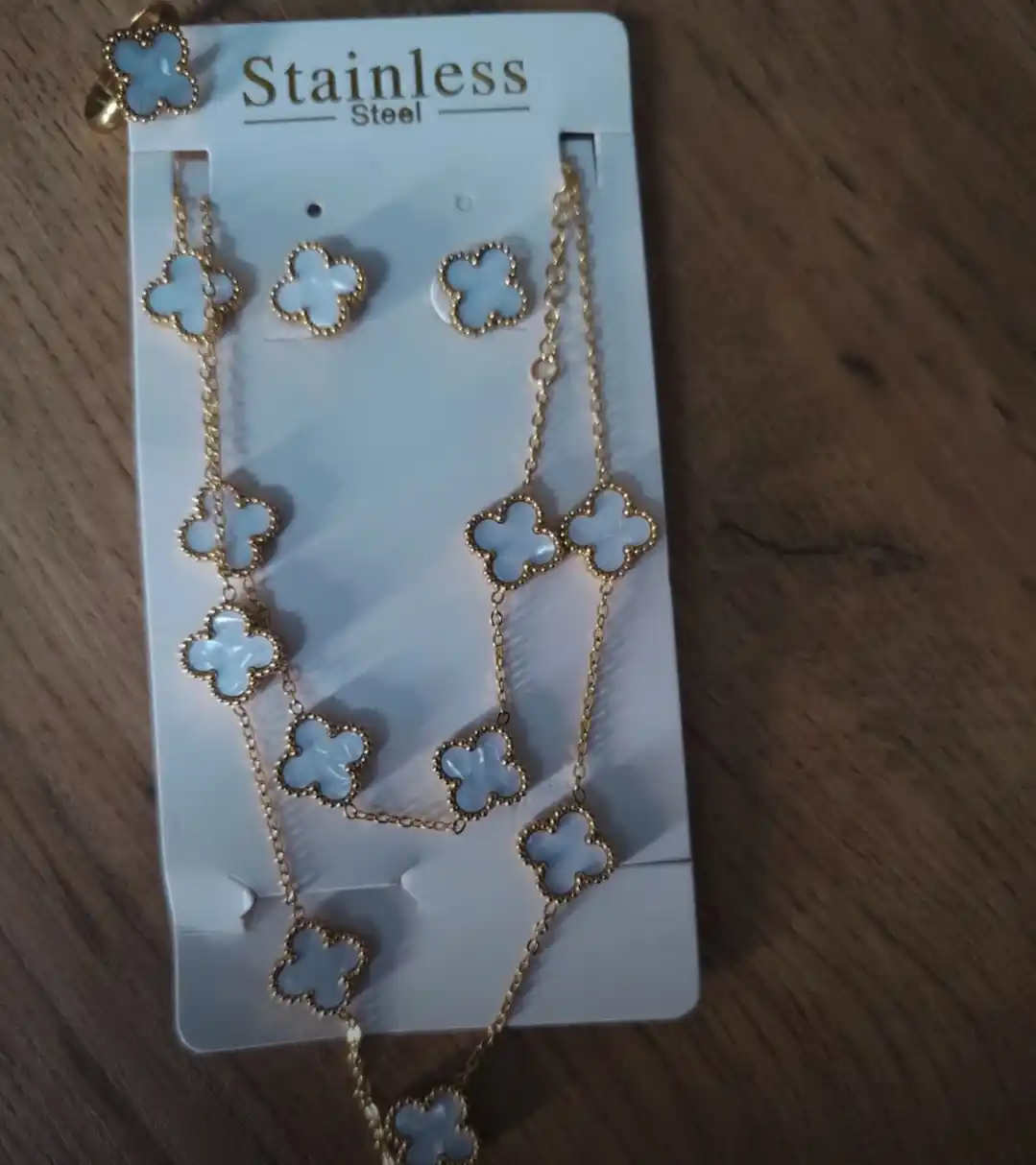 Ayollar, qizlar uchun premium 4tasi 1da to‘plam, zanjir,uzuk (16-20),bujiteriya, Van Cleef