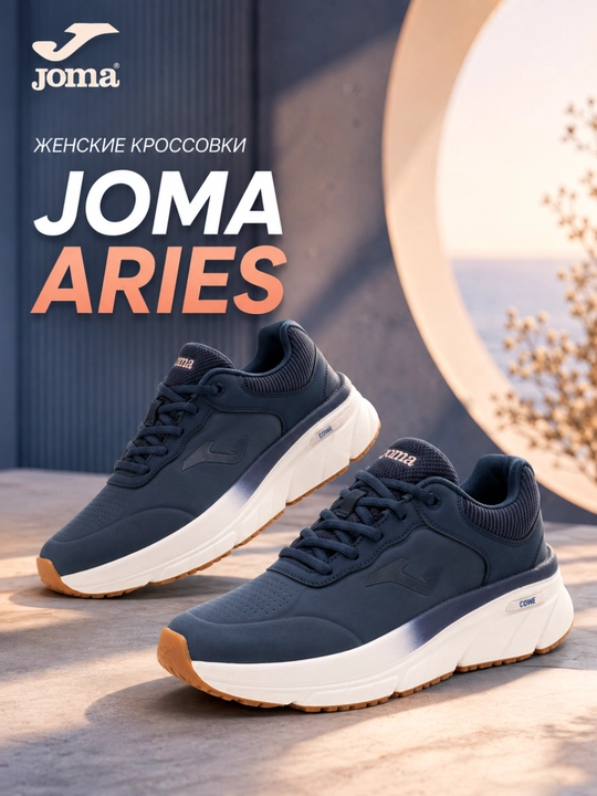 Joma Aries Lady 26 ayollar kundalik krossovkasi, to‘q ko‘k