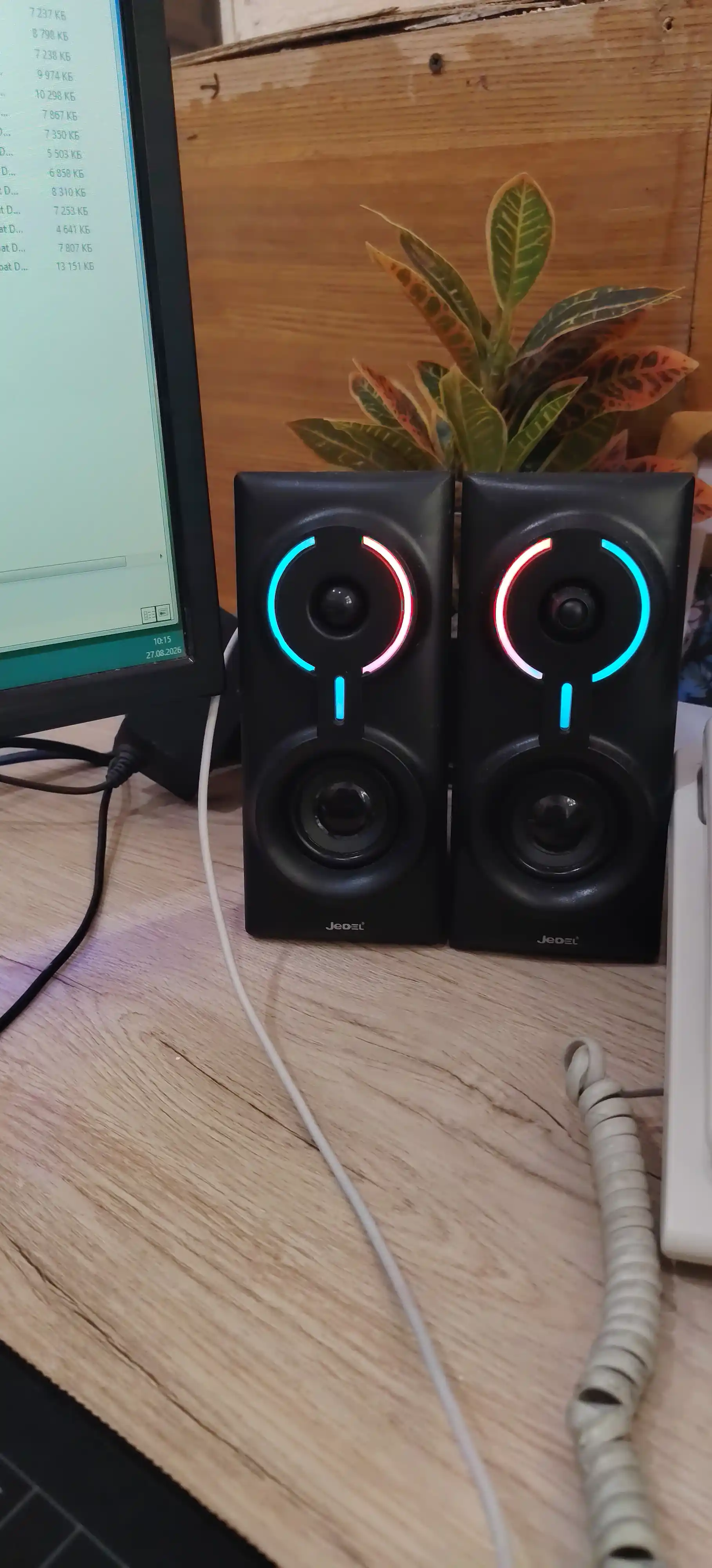Колонка для компьютера и ноутбука, сабвуфер с подсветкой RGB, для офиса и для геймеров