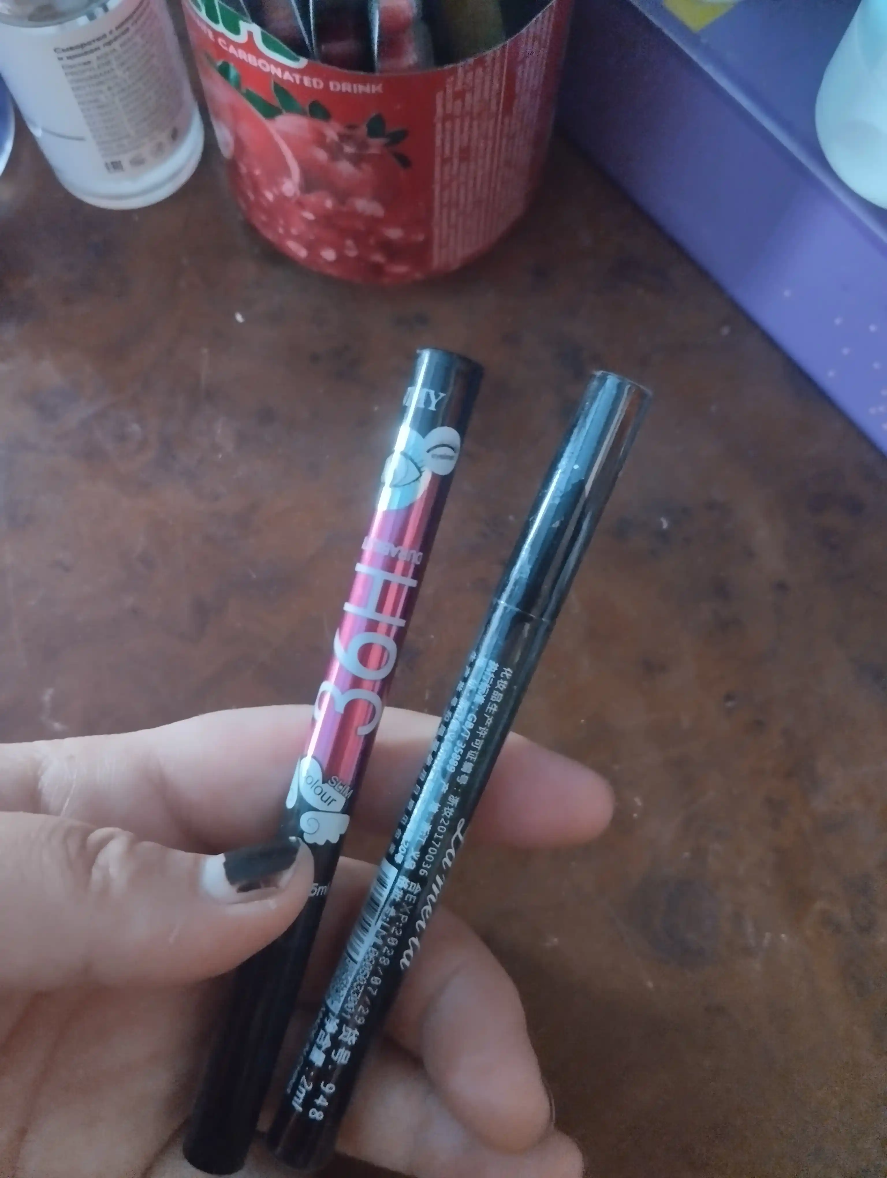 Podvodka flomaster 2 tasi 1 da ko'zlar uchun, SVMY va EYELINER, suvga chidamli