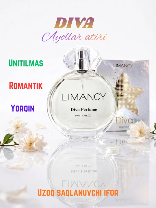 LIMANCY Diva Perfume ayollar atiri, 50 ml - 