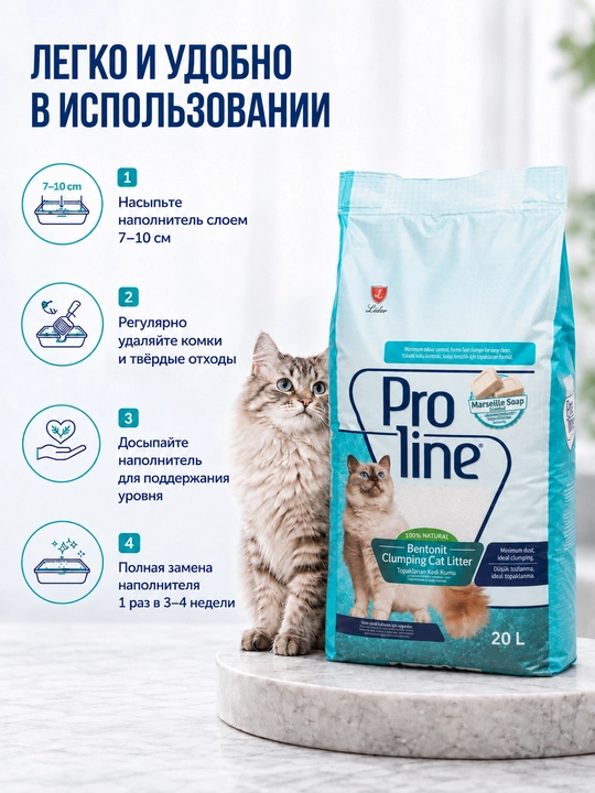 Proline  вentonit, marsel sovunining xushbo'y hidi bilan 17 kg