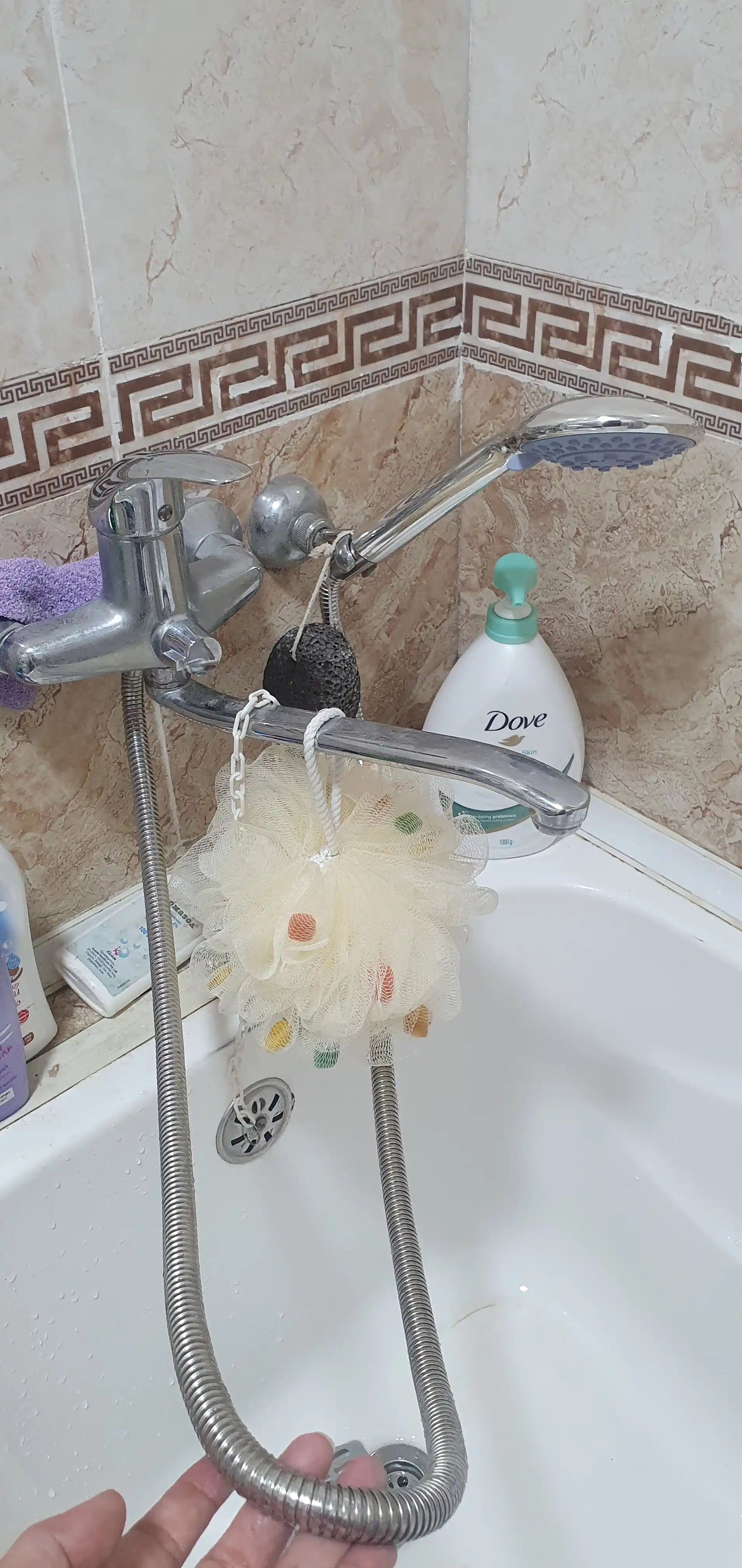 Душевой шланг из мягкой ткани, 1.5 м