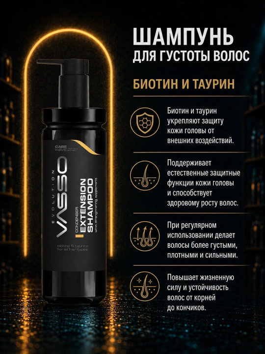 VASSO Extension Shampoo — шампунь для густоты волос