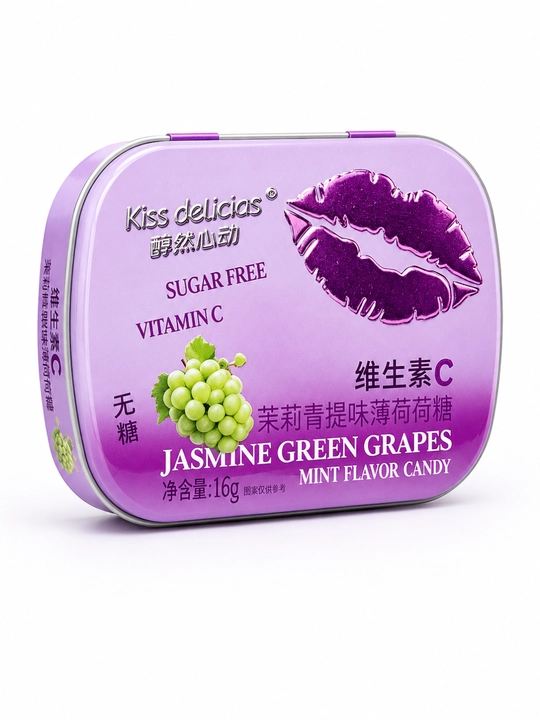 Конфеты Kiss Delicias , без сахара, освежает дыхание - 