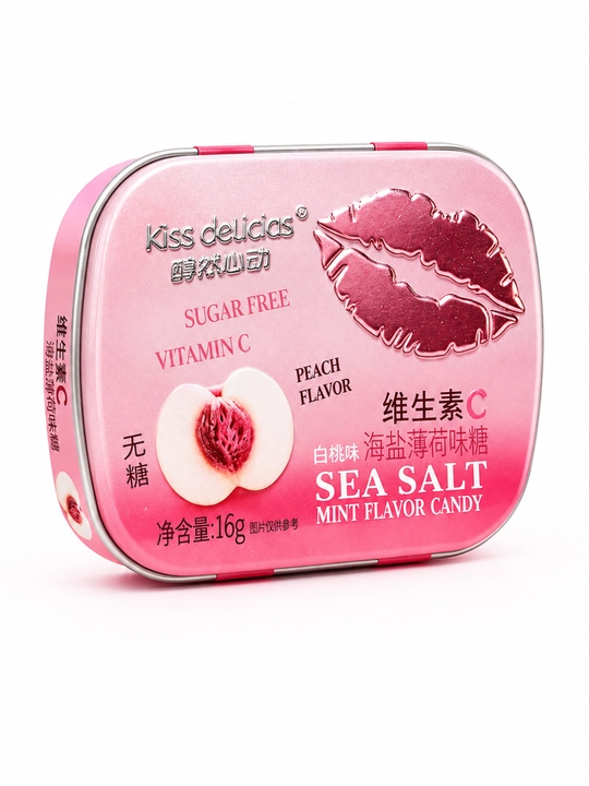 Конфеты Kiss Delicias , без сахара, освежает дыхание - 