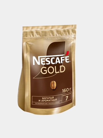 Натуральный растворимый кофе Nescafe Gold DP, 160 г