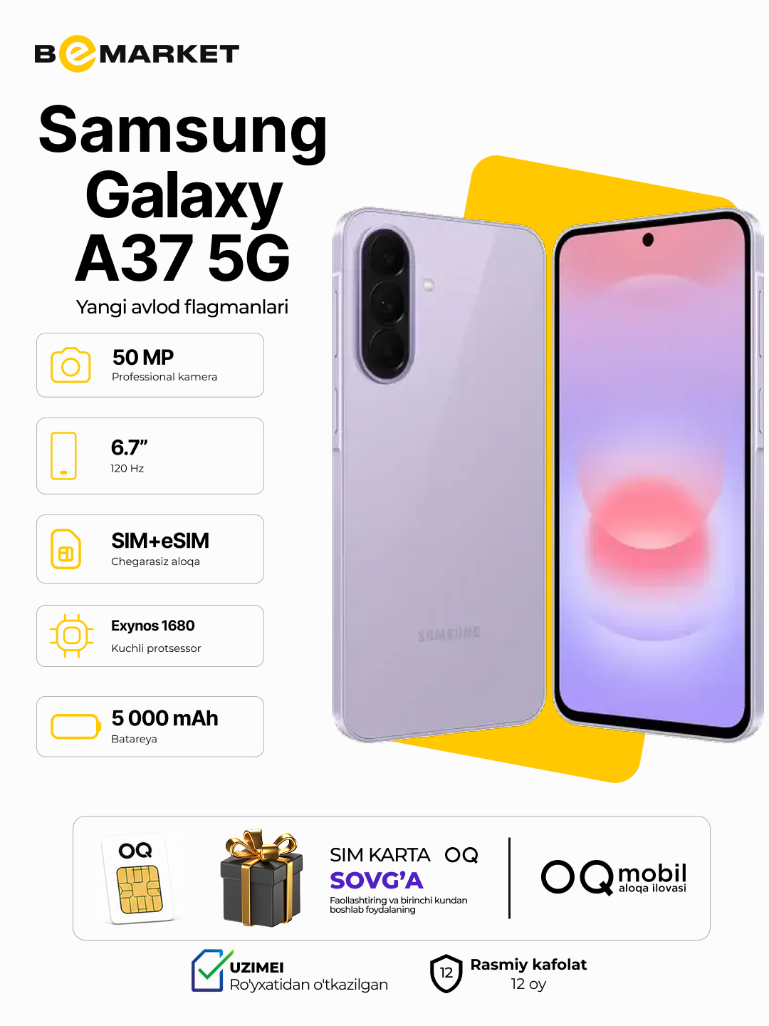 Samsung Galaxy A37 IMEI - SIM