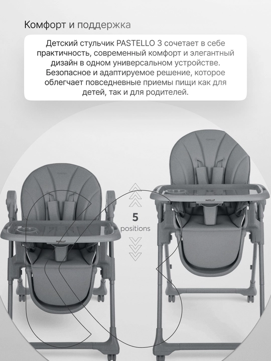 Стульчик для кормления Kikka Boo Pastello 3