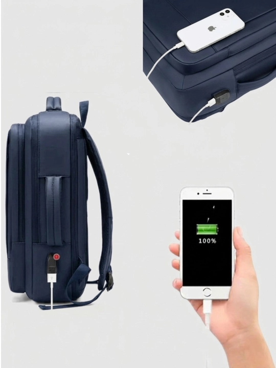 Universal sumka-ryukzak transformer, 5 sm ga kengayadigan kenglik, noutbuk uchun, USB port
