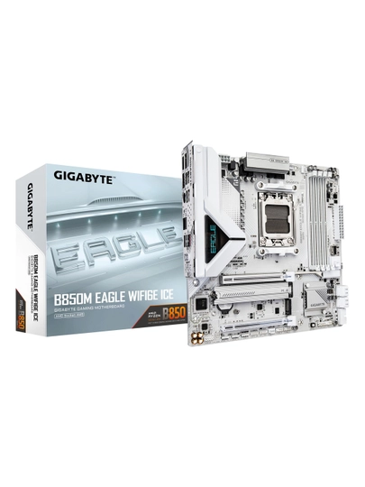 Ona plata Gigabyte B850M EAGLE WF6E ICE, AM5, DDR5, microATX, Wi-Fi 6E - 