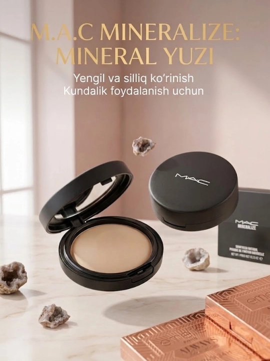 Yuz uchun ixcham MAC Mineralize Skinfinish Natural mineral kukuni, xiralashtiruvchi - 