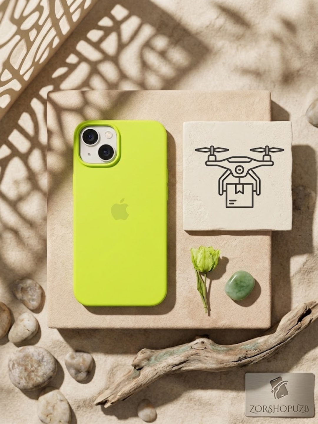 Силиконовый чехол для iPhone с логотипом Apple - 