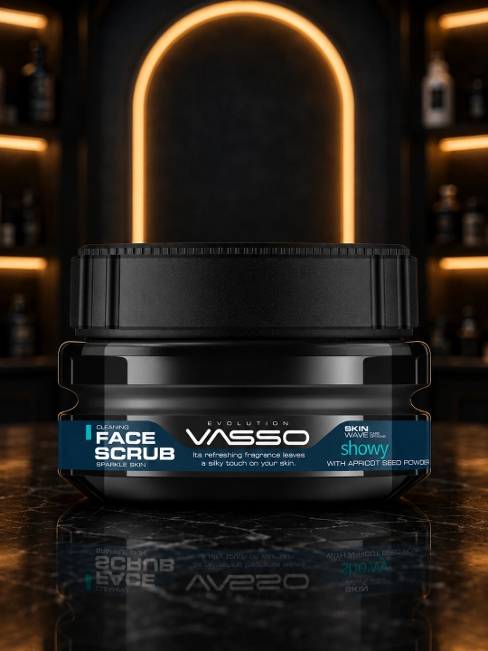 Мужской скраб для лица VASSO Face Scrub Showy, очищающий, от черных точек