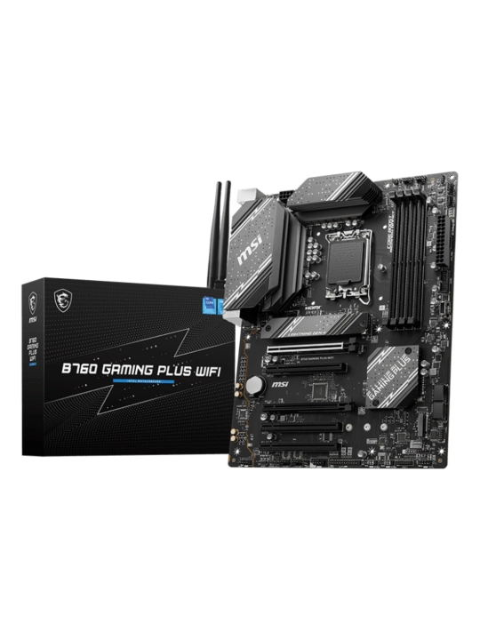 Ona plata MSI B760 GAMING PLUS WIFI, LGA 1700, DDR5, ATX, Wi-Fi - 