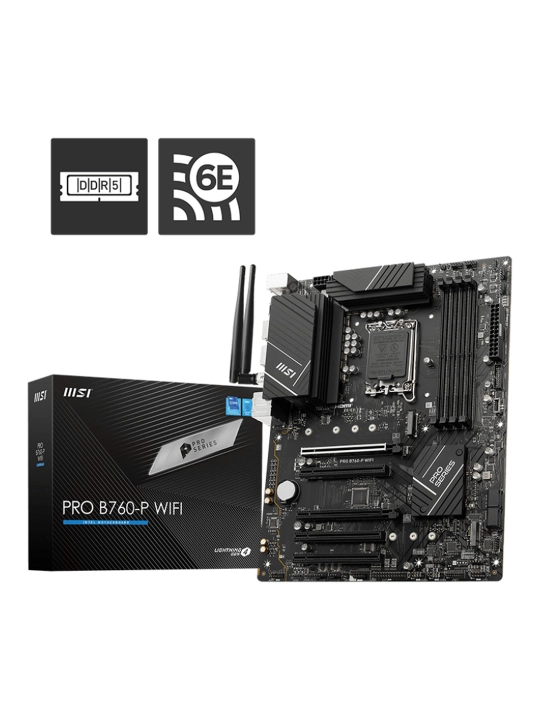 Ona plata MSI PRO B760-P WIFI, LGA 1700, DDR4, ATX, Wi-Fi - 