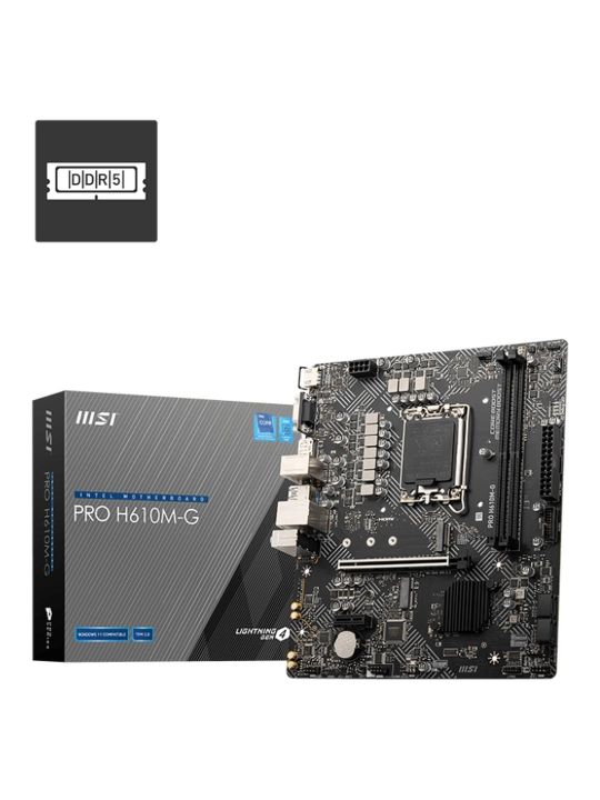 Ona plata MSI PRO H610M-G, LGA 1700, DDR4, microATX - 