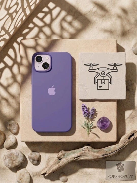 Силиконовый чехол для iPhone с логотипом Apple - 