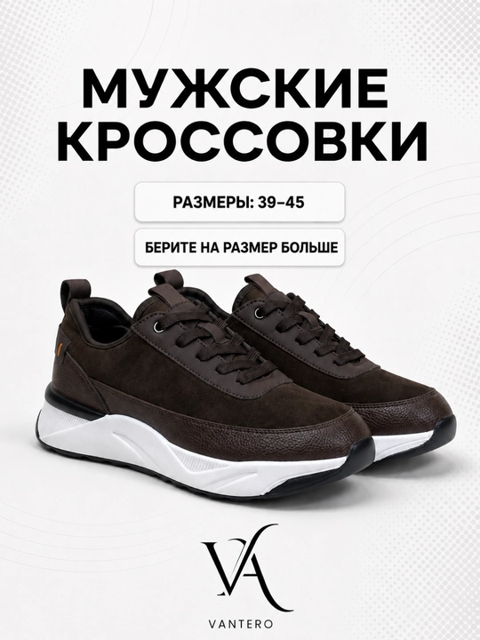 VANTERO erkaklar krossovkasi, kundalik, yengil sport uslubida, 39–45 o‘lcham - 