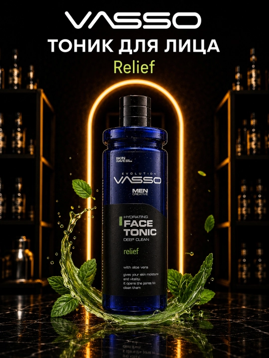 VASSO Face Tonic Relief — успокаивающий тоник для лица