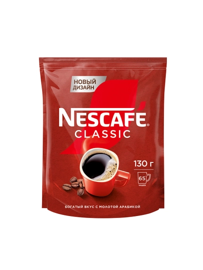 NESCAFÉ CLASSIC, натуральный растворимый порошкообразный кофе 130 г - 