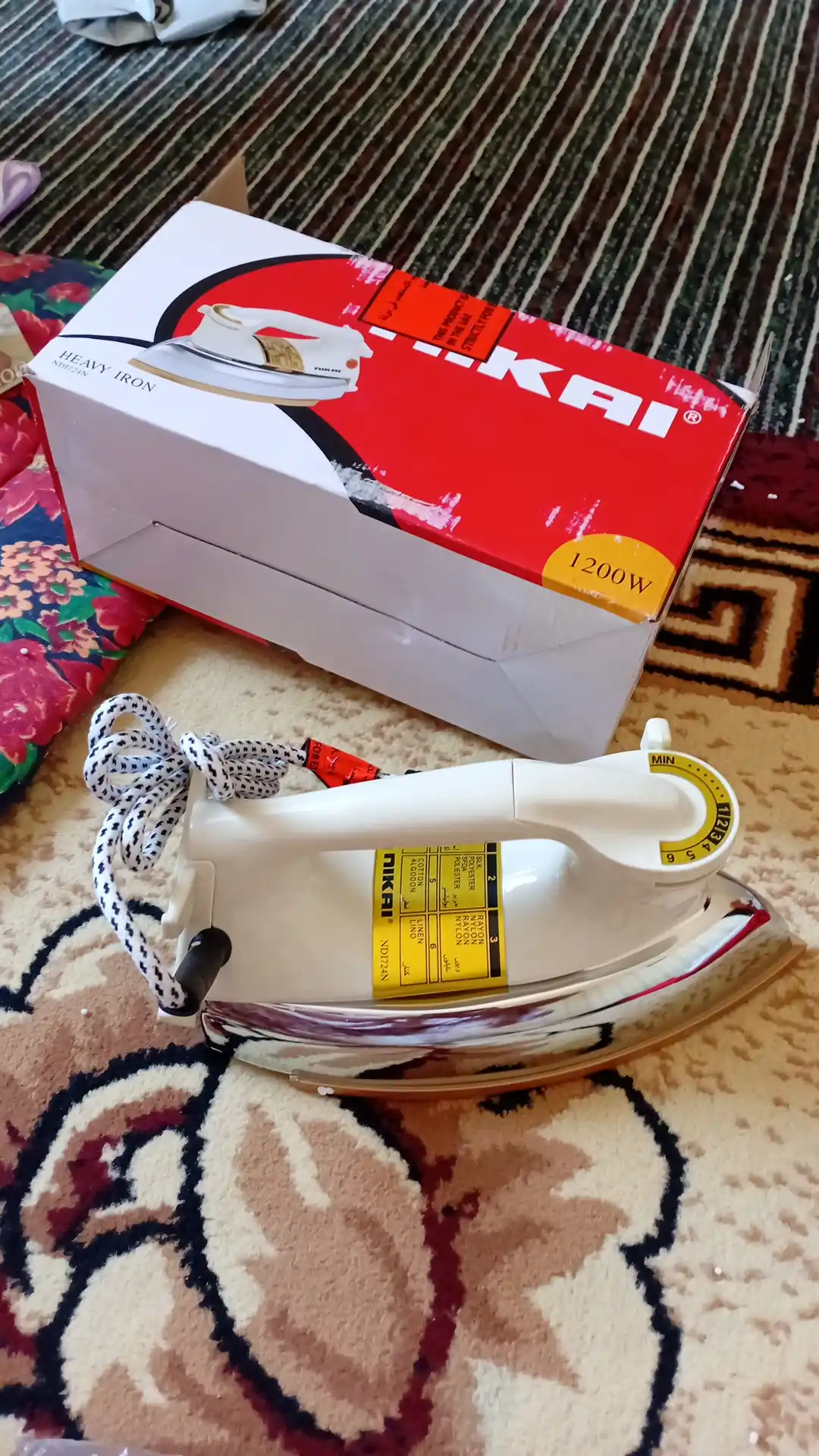 Elektr dazmol NIKAI, 1200 Vt, ajoyib dizayn, korpus, po'lat zanglamaydigan