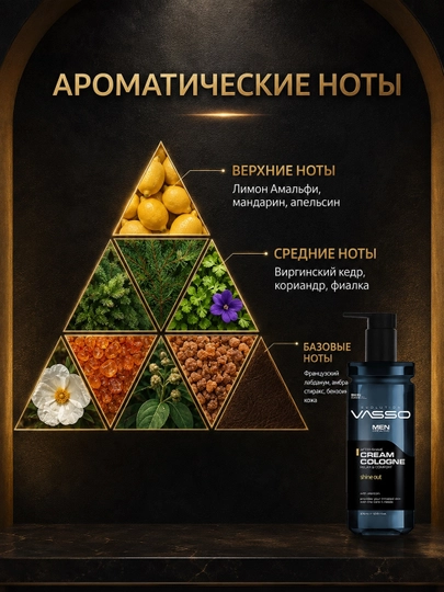 VASSO Aftershave Cream Cologne Shine Out — Крем-одеколон после бритья