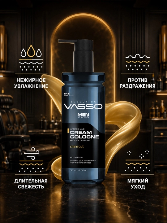 VASSO Aftershave Cream Cologne Shine Out — Крем-одеколон после бритья