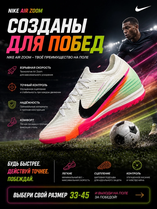 Сороконожки, Nike Vapor, Nike бутсы, футбольные бутсы, бутсы Nike, бутсы для футбола
