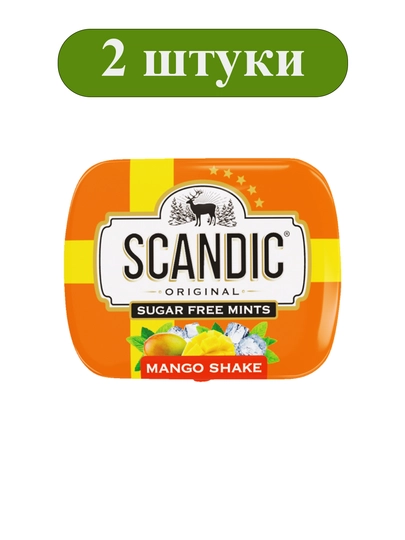 Конфеты SCANDIC без сахара «Манго», 2 шт - 