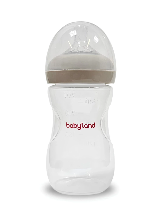 Бутылочка для кормления Babyland Natural 260 мл 6-18 мес
