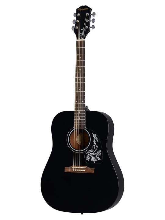 Epiphone Starling Square Shoulder Ebony Akustik gitara, to‘liq o‘lchamli 4/4 - 