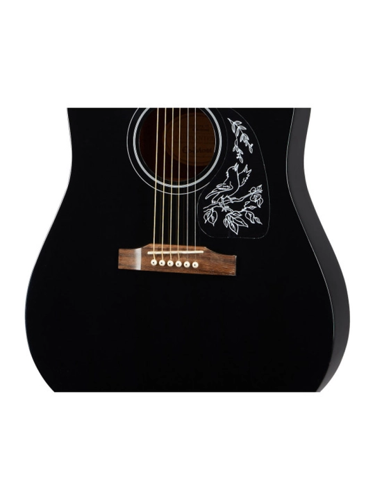 Epiphone Starling Square Shoulder Ebony Akustik gitara, to‘liq o‘lchamli 4/4