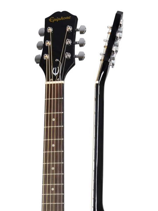 Epiphone Starling Square Shoulder Ebony Akustik gitara, to‘liq o‘lchamli 4/4