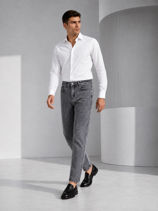 Джинсовые брюки Armani Jeans черно-белый