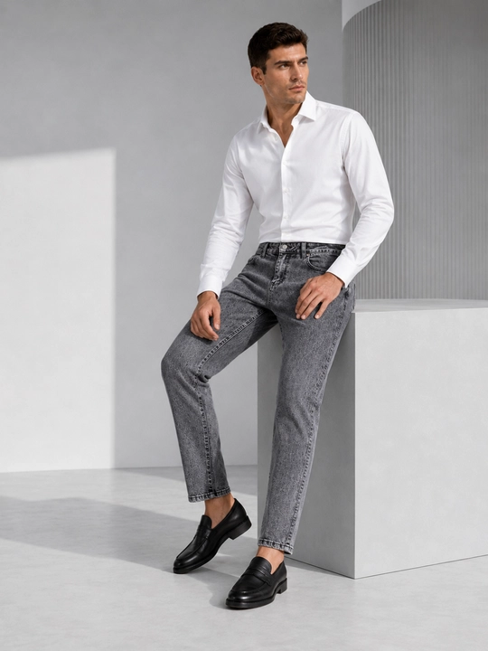 Джинсовые брюки Armani Jeans черно-белый
