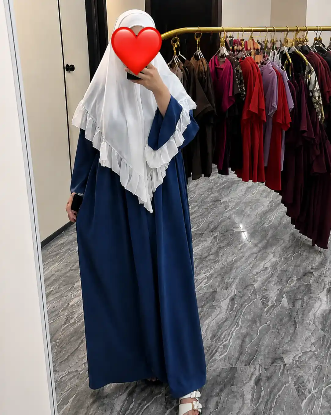 Abaya, himara, hijob, koylak+ro'mol, umra ziyirati, o'lcham oversayz 42-54