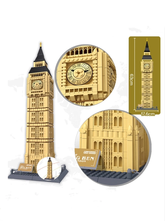 WANGE Big Ben 5216 konstruktor, 1640 detal, London arxitekturasi