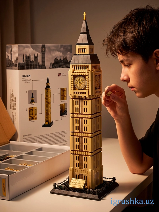 WANGE Big Ben 5216 konstruktor, 1640 detal, London arxitekturasi