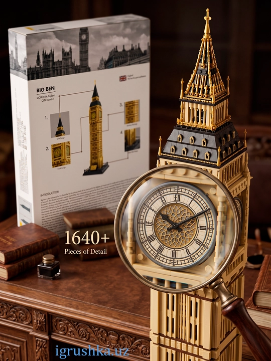 WANGE Big Ben 5216 konstruktor, 1640 detal, London arxitekturasi