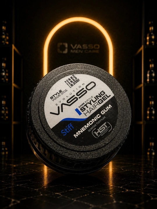 VASSO Stiff soch uchun gum gel, maksimal fiksatsiya, nam effekt